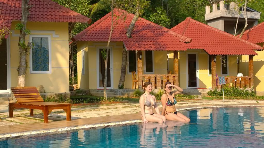 Sun & Wind Paradise Bungalow Дуонг-Донг Экстерьер фото